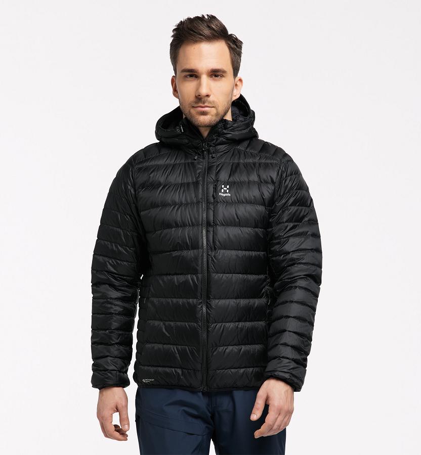 Haglöfs Mens Roc Down Jacket Black New Zealand 56021CILT
